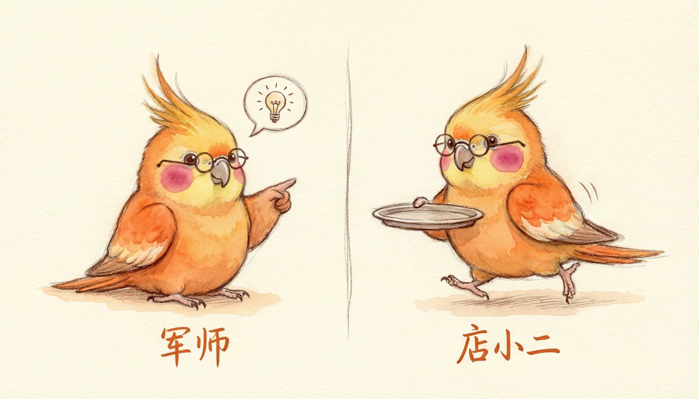 军师只出主意，店小二真跑腿