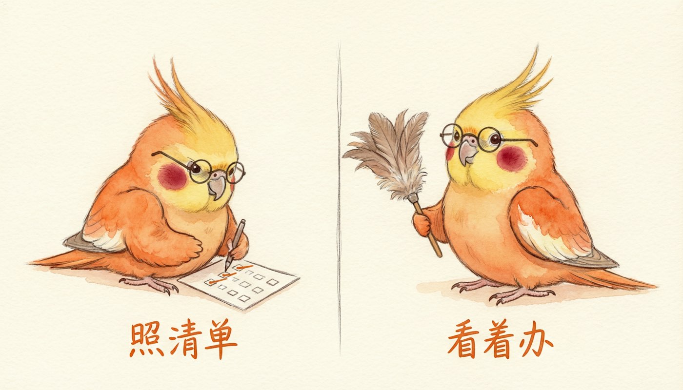 钟点工照清单 vs 管家看着办